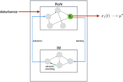 A biomolecular version of the Internal Model Principle for RPA networks